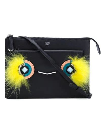 fendi mini 2jours leather and fur crossbody bag|Fendi 2jours purses.